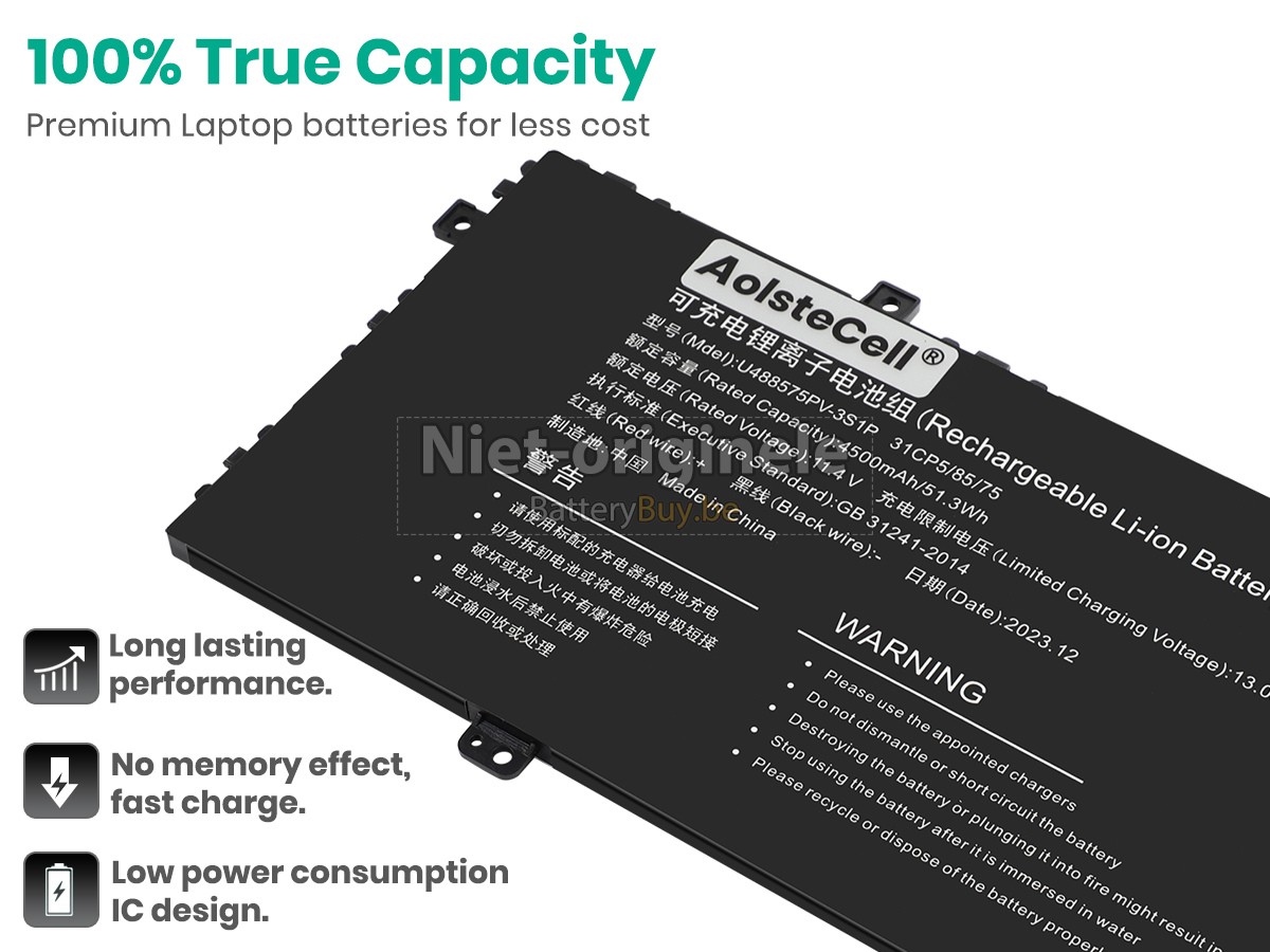 Gateway U488575PV-3S1P accu