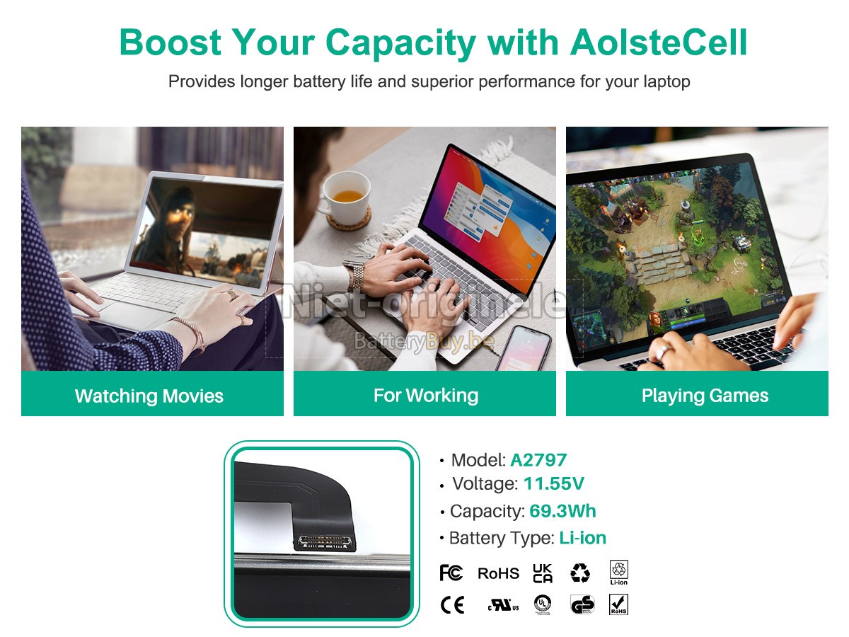 Apple MQKW3LL/A accu