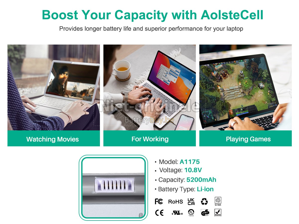 Apple 15.4 inch 2.0GHZ (Matt or Glossy WideScreen display) accu