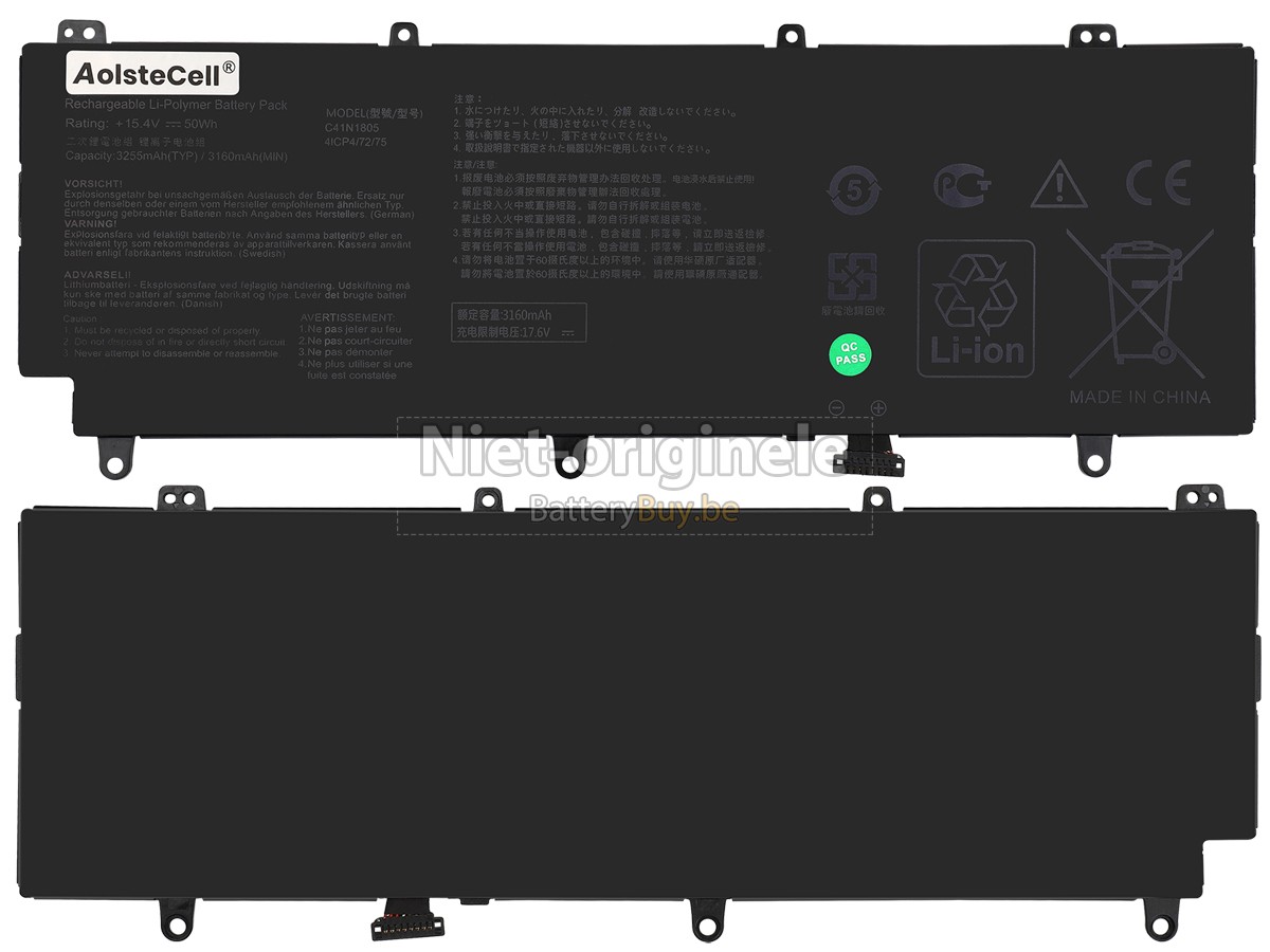 Asus Rog ZEPHYRUS S GX531GM-ES005T accu