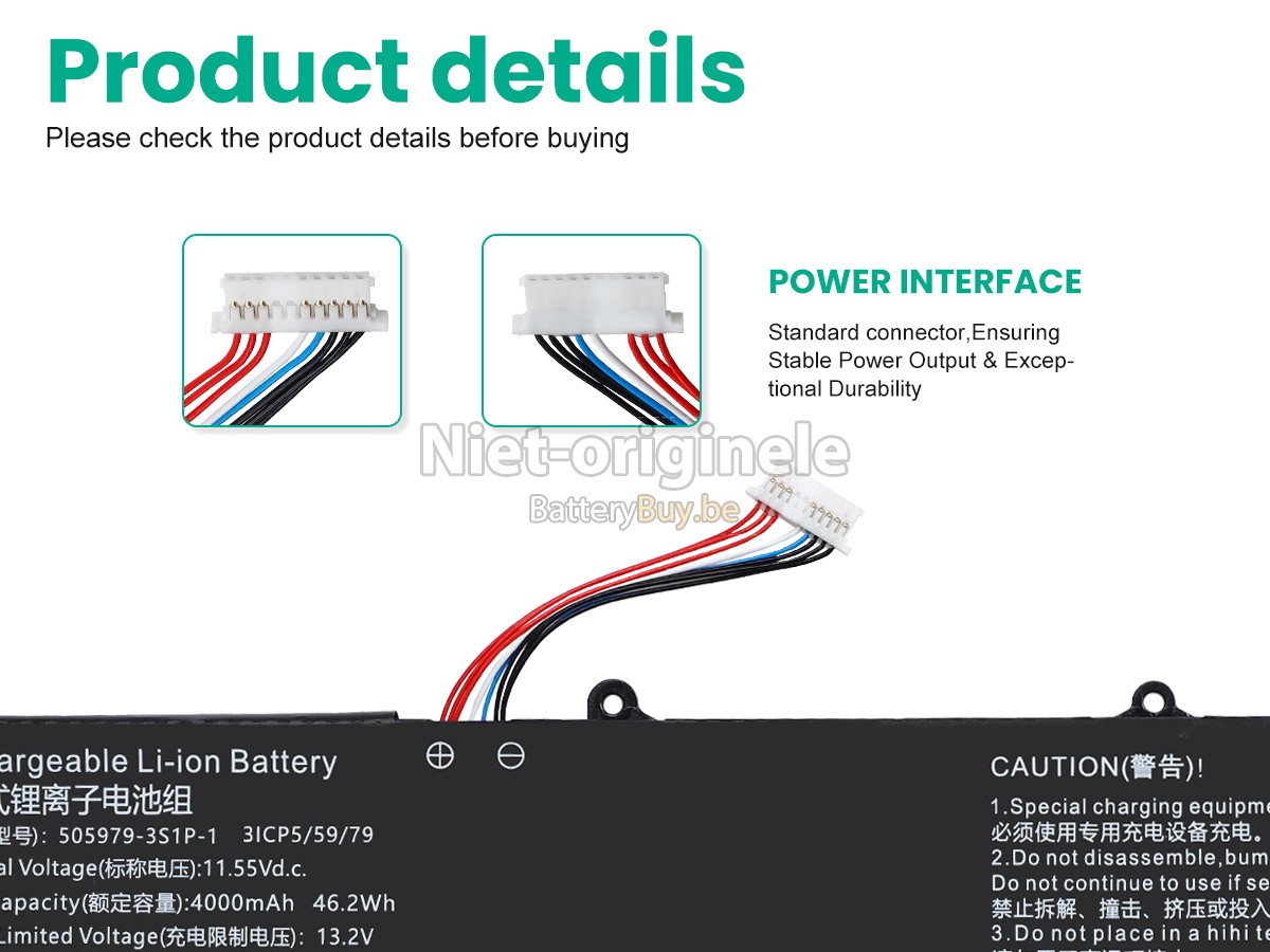 CHUWI 505979-3S1P-1(3ICP5/59/79) accu
