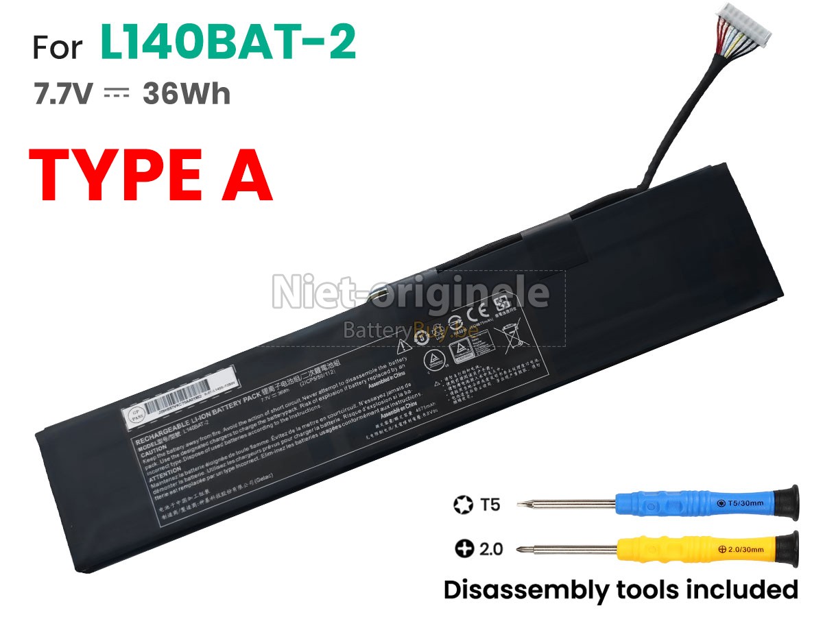 Clevo L140BAT-4 accu