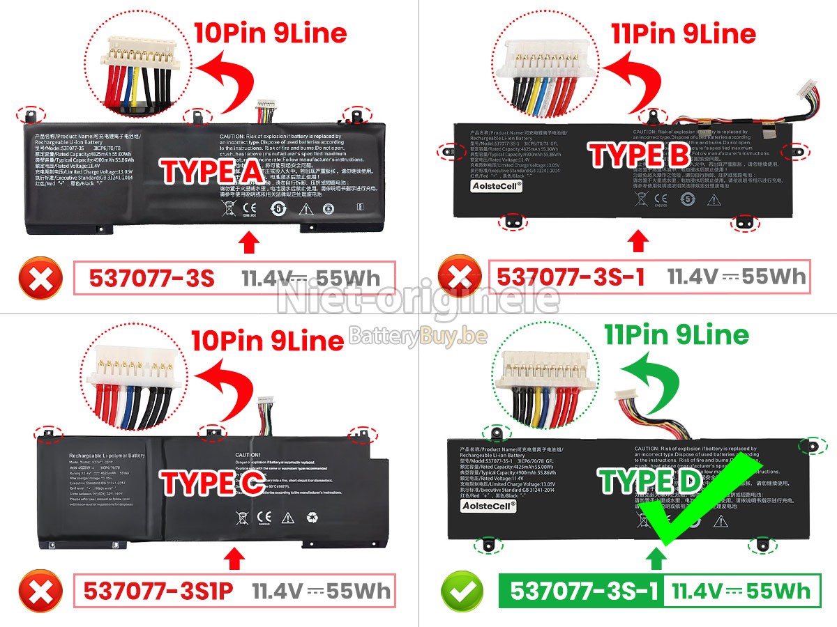IPASON 537077-3S1P accu