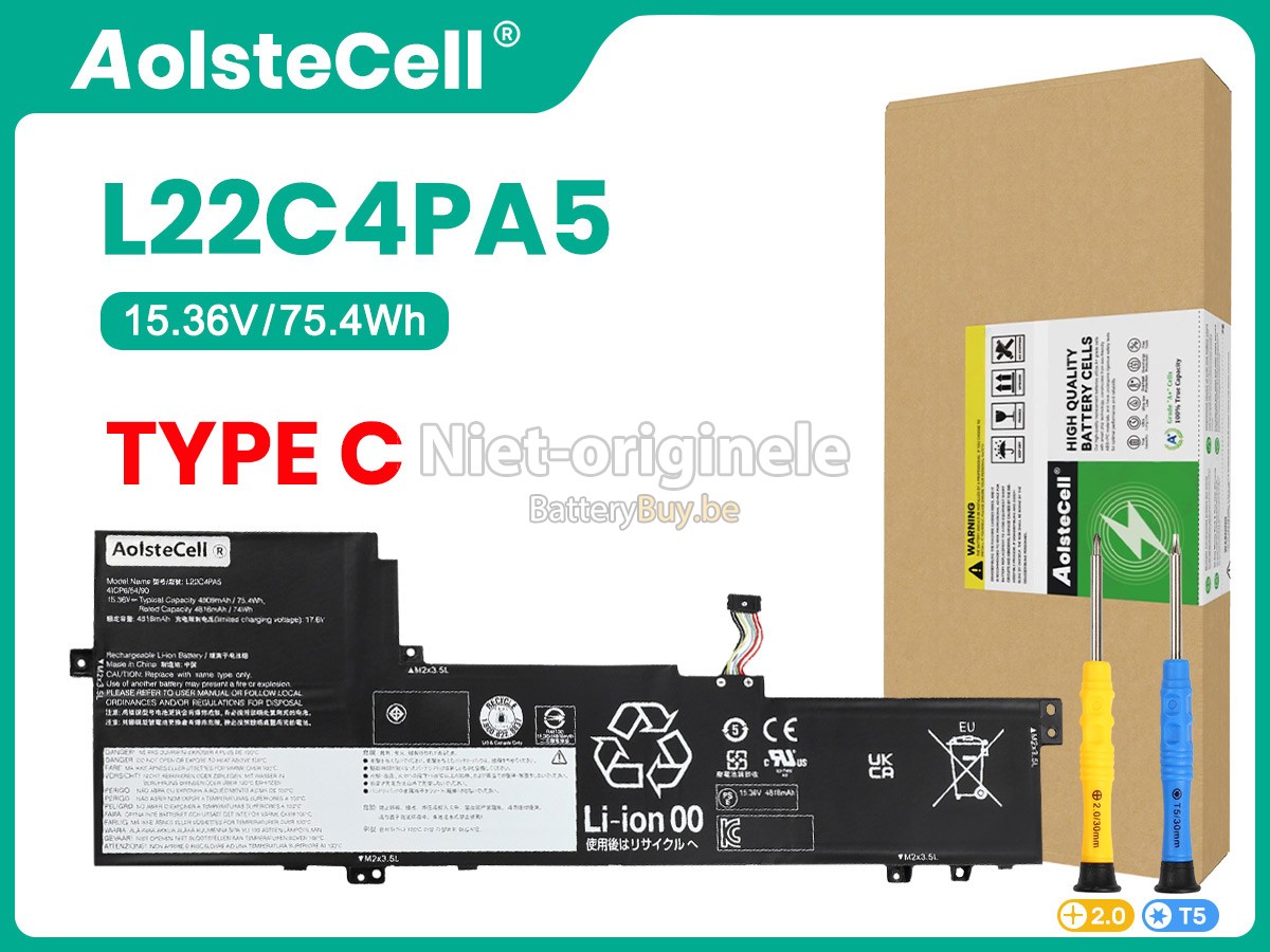 Lenovo IdeaPad SLIM 5 16ABR8-82XG000DTA accu