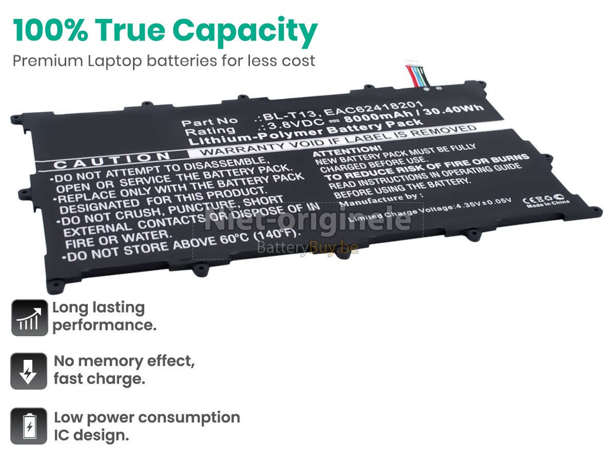 LG G PAD Tablet 10.1 accu