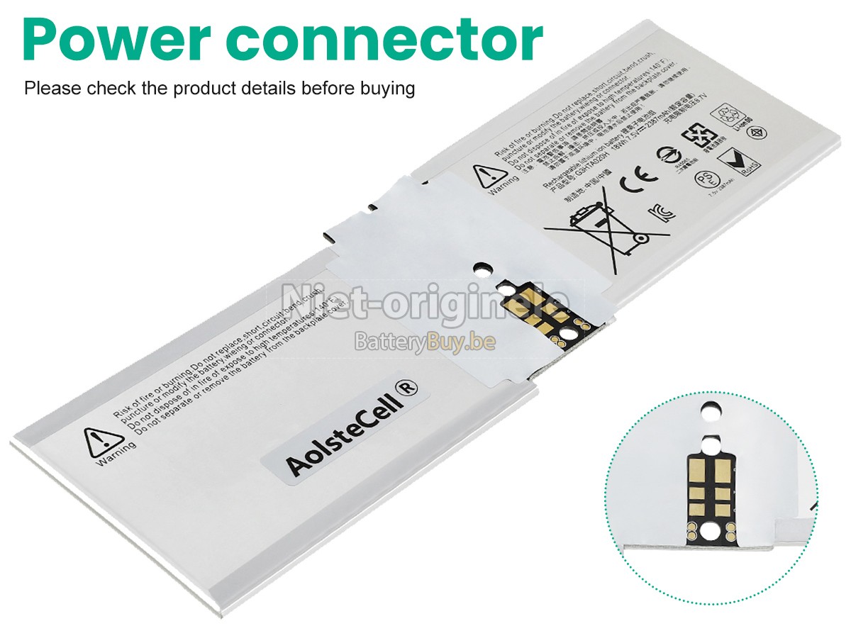 Microsoft Surface BOOK 2 1832 accu