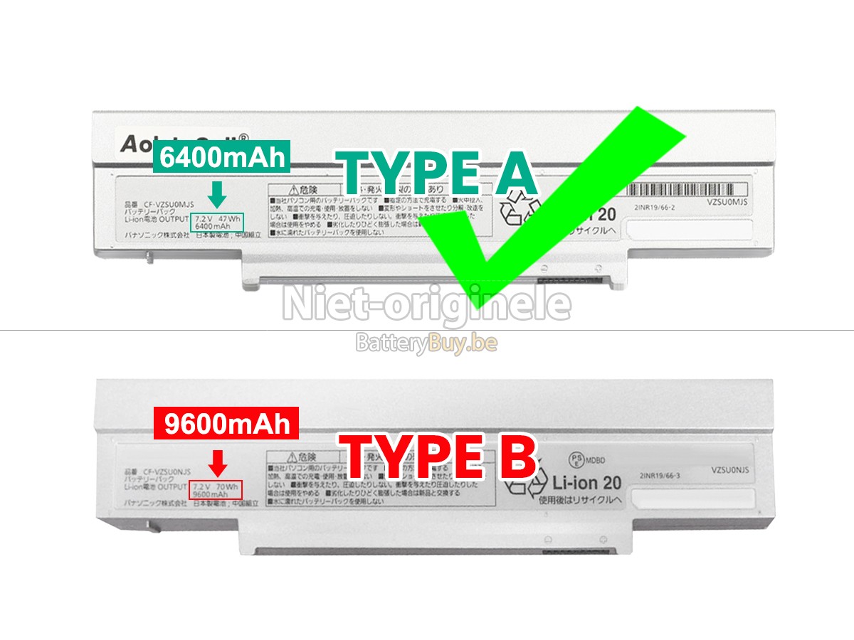 Panasonic CF-VZSU0RJS accu